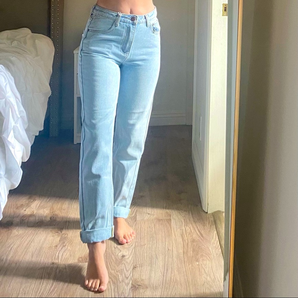 Princess Polly Light Wash Mom Jean NWT
